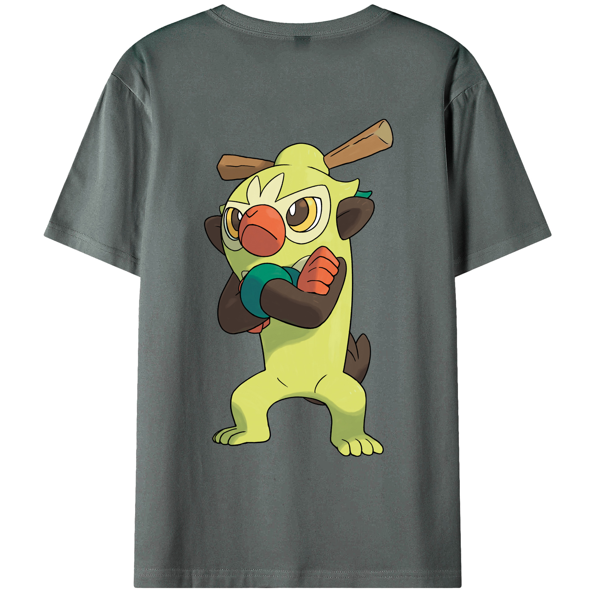 （画像用） ポケットモンスター Pokémon 綿100％ メンズ半袖Tシャツ（バックプリント） 通気性
